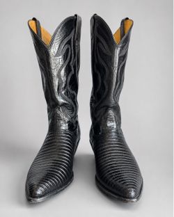 Vintage Nocona Teju Lizard Cowboy Boots – Men’s 11 EE – Made in USA
