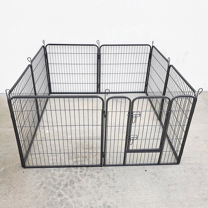 (Brand New) $90 Heavy Duty 8-Panel Dog Playpen, Each Panel 32” Tall X 32” Wide Pet Exercise Fence Crate Kennel Gate 