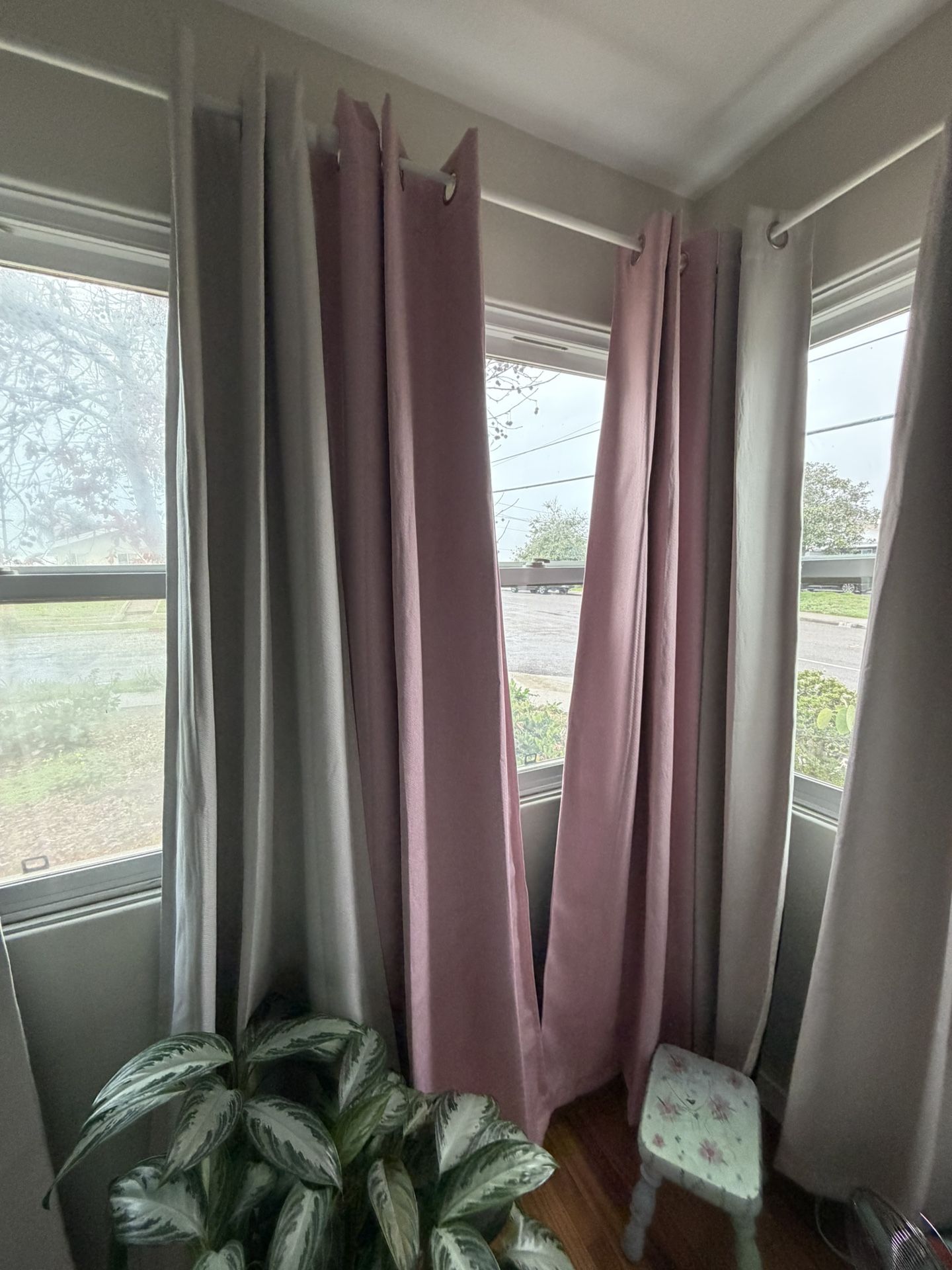84” Pink Blackout Curtains - 2 Sets