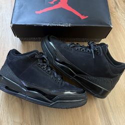 Jordan 3 Black Cat Size 10