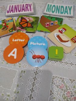 Tarjetas Para Niños de Secuencias,(4), Alfabeto, Números y Más.