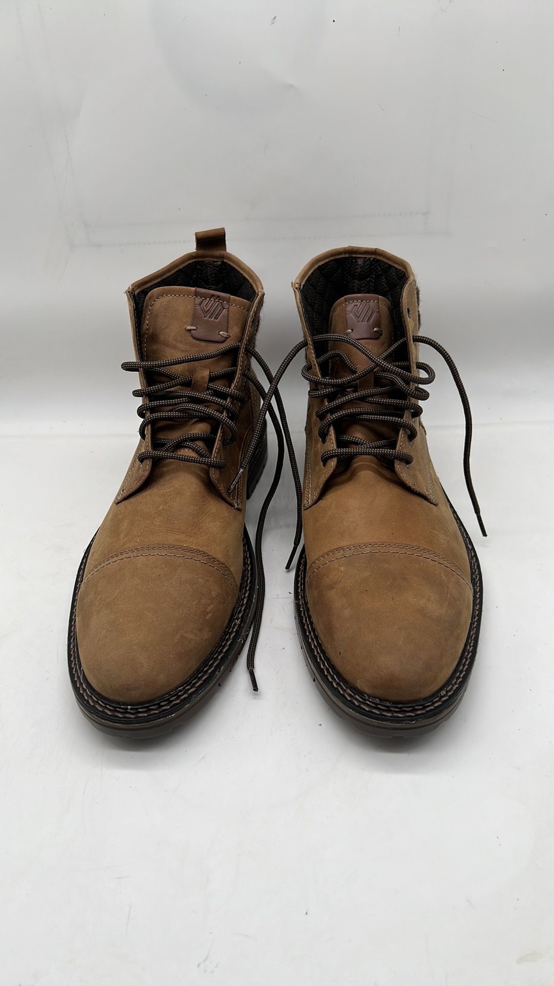 johnston murphy men boots 20-4312 brown size 11 M made in Brazil