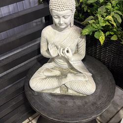 Large Buddha Garden Statue – Peaceful Meditation Decor for Patio, Garden, or Home