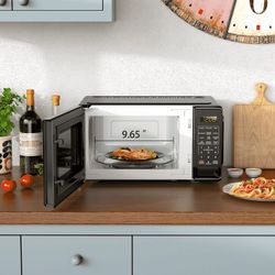Mainstays 0.7 cu ft Countertop Microwave Oven, 700 W, Black