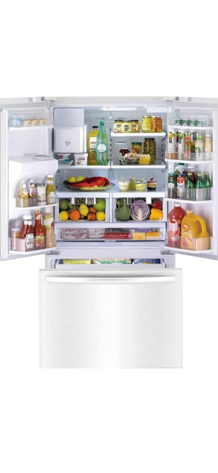 Winia 26cu.ft. French Door Refrigerator with Ice & Water Dispenser Stainless Steel
