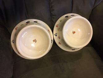 Ceramic dog bowls