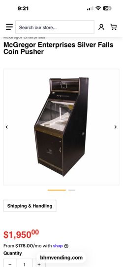 Silver falls coin pusher