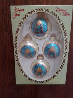 Glass Tree Ornaments. Christmas by Krebs