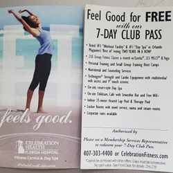 TWO 7 DAY ALL ACCESS PASSES FOR CELEBRATION GYM