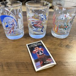 Vintage McDonald’s Walt Disney World 25th Anniversary Glasses – Set of 3