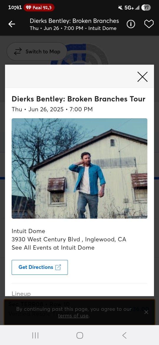Dierks Bentley Pit Tickets