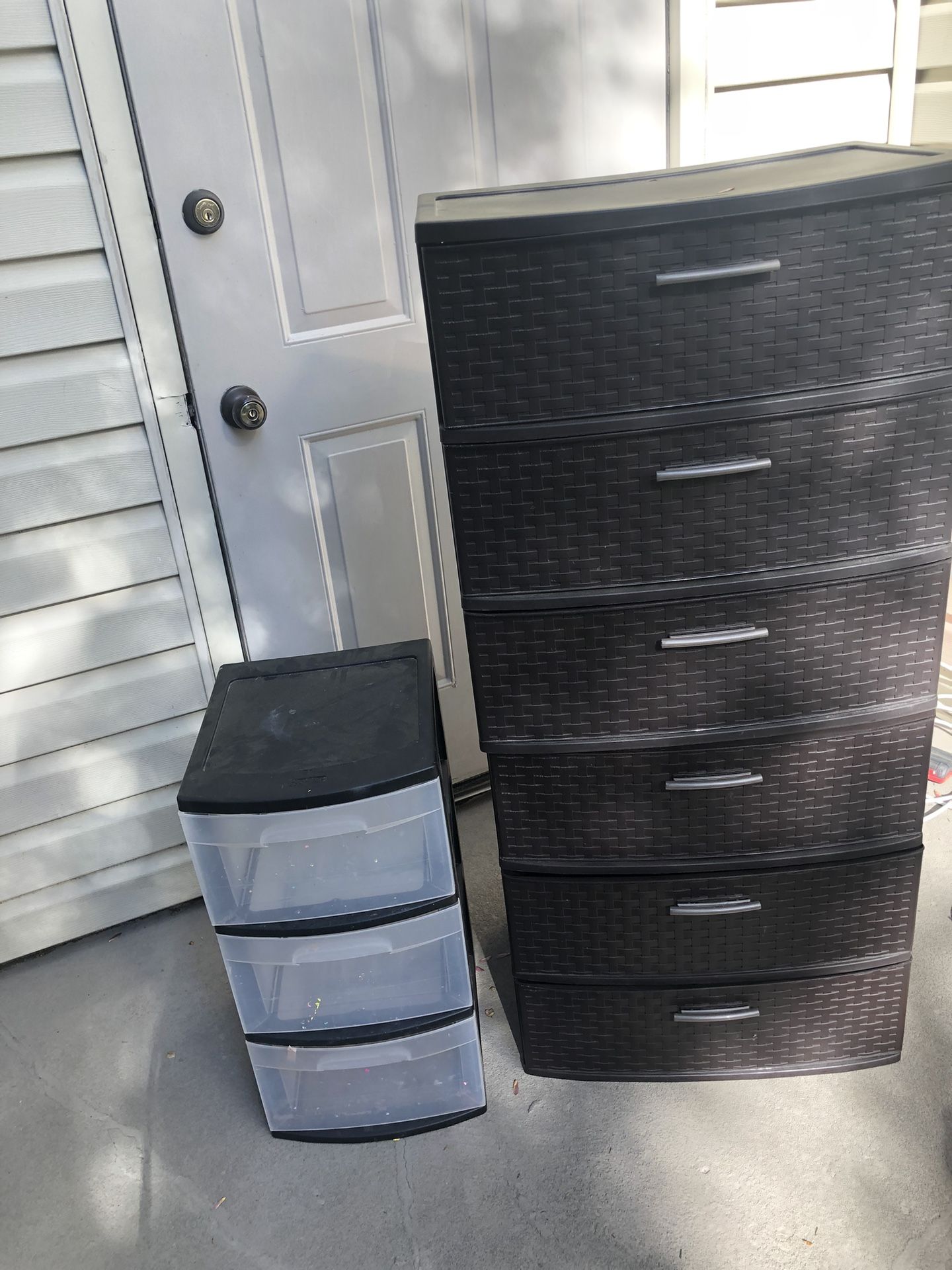 3 Plastic Drawers