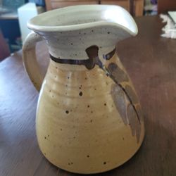  Signed Pottery Pitcher Vintage 70's?