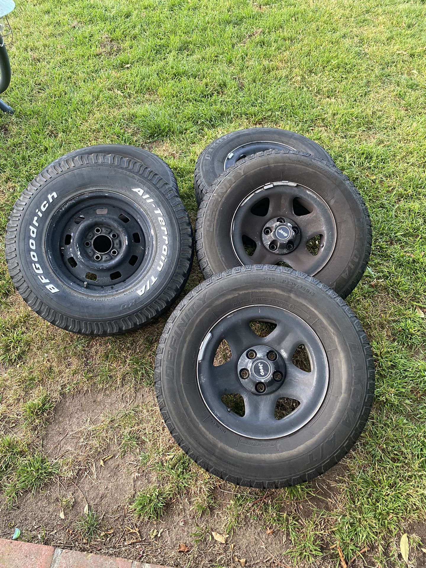 Jeep Tj 15in Wheels And Tires 4+spare