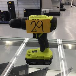 RYOBI Hammer Drill W Battery