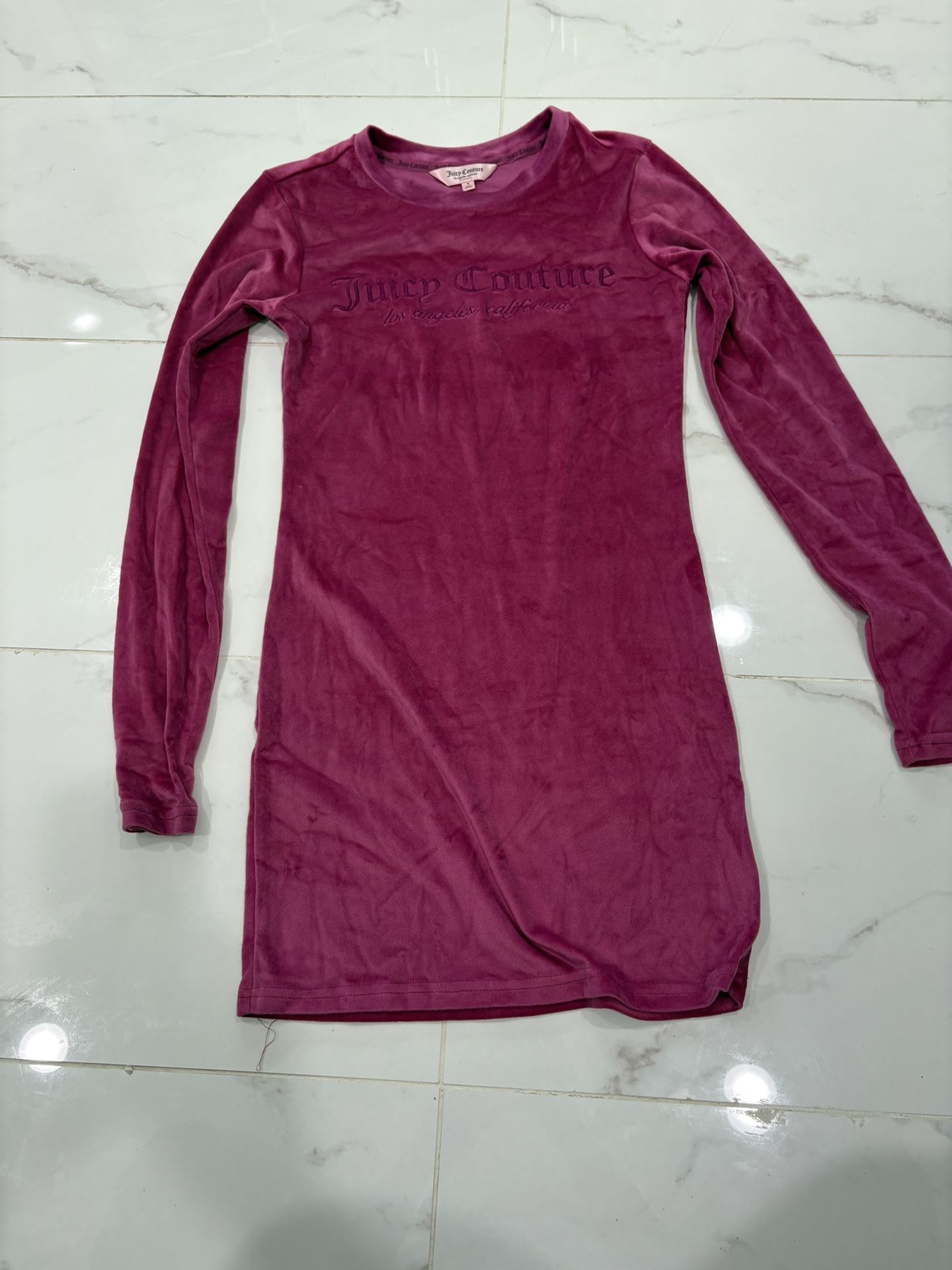Juicy Couture Pink Velvet Sleepwear Dress