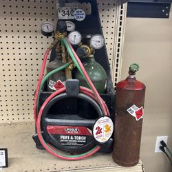 Lincoln Electric Port A Torch W/extra Bottle 