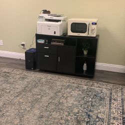 Black File Cabinet