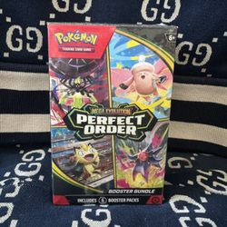 🚨🔥 POKÉMON MEGA EVOLUTION: PERFECT ORDER BOOSTER BUNDLE – 6 PACKS – FACTORY SEALED! 🔥🚨