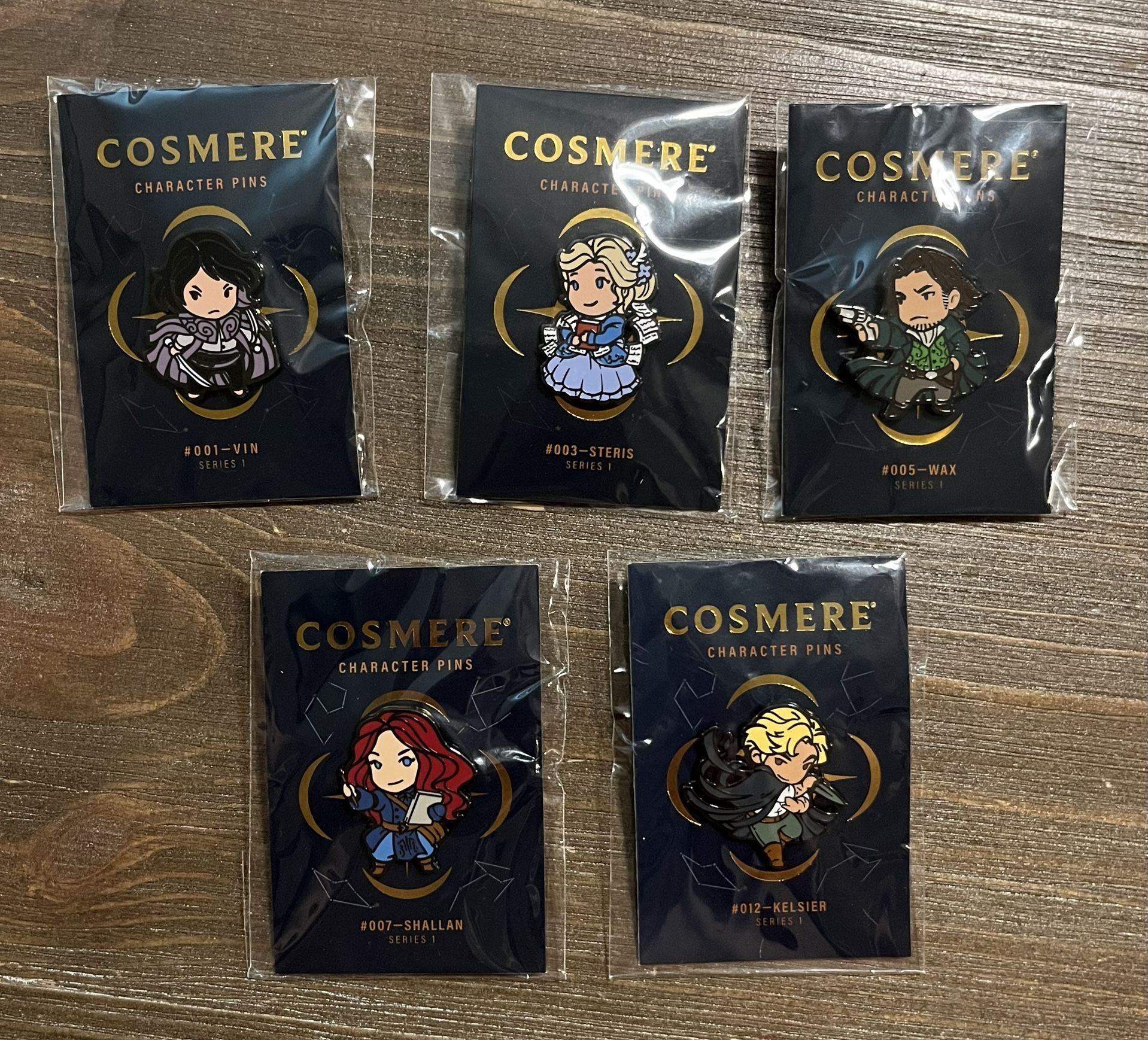 Cosmere Collectible Character Pins
