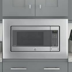 GE Microwave Optional 30 in. Built-In Trim Kit in Stainless Steel
