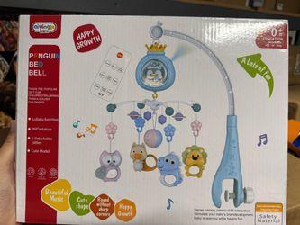Aiyingle Penguin Bed Bell Baby Mobile