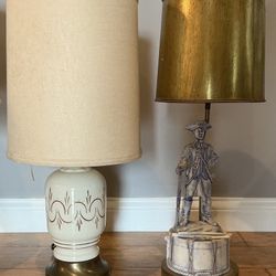 Antique Lamps W/Shades