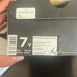 2012 Cool Grey 12’s Size 7