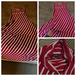 Bebe Strapless Striped Dress Size Small