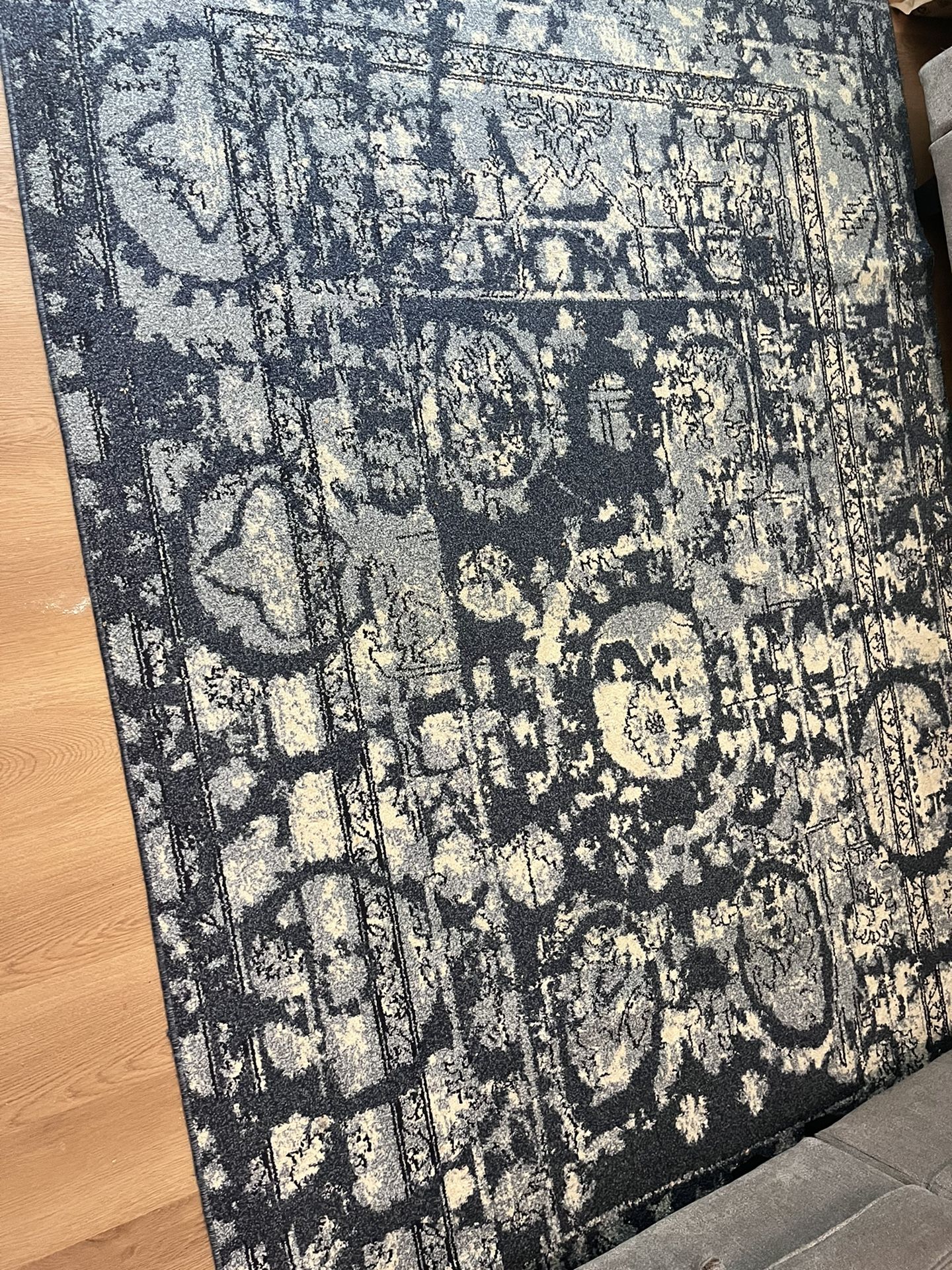 beautiful Blue and white Area Rug