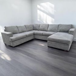 Bonaterra Charcoal Grey Sectional Couch (50% OFF) - We can deliver