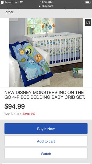 Monster Inc Crib Bedding Set For Sale In Tampa Fl Offerup