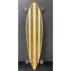39” Longboard  Wood Finish 10” Wide Skateboard