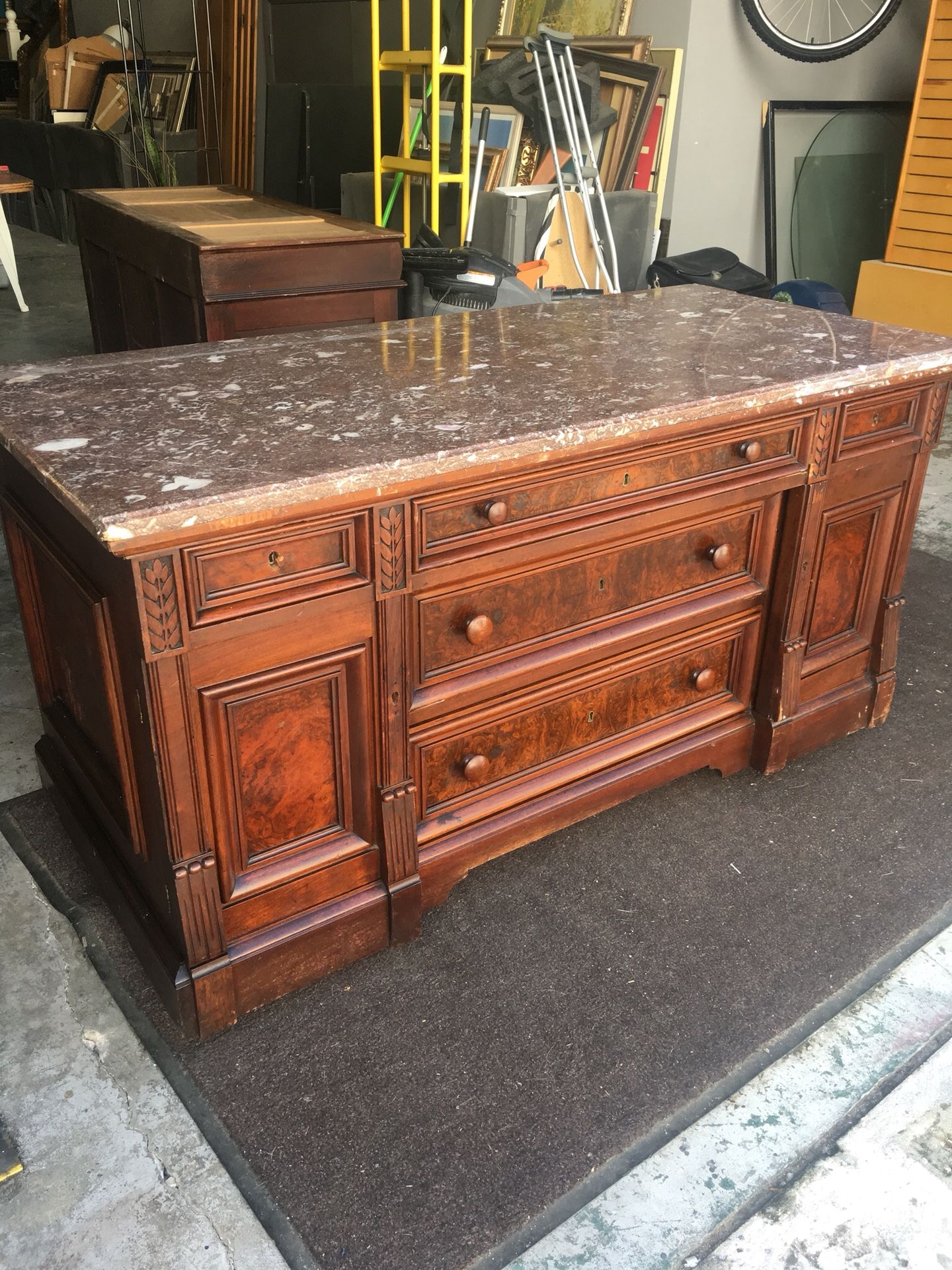 Antique buffet/dresser with marble top Eastlake period