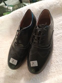 Men's Deer Stags Black Dress Shoe Size 7