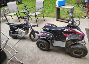 Razor kids 4 wheeler and Razor Max350 dirt bike (Johnstown Ohio)