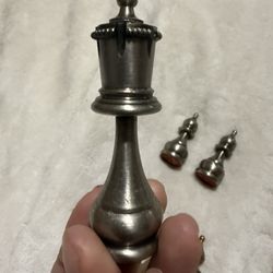 Vintage Italfama Italian Brass & Nickel Chess Set – 3” King – Weighted – Made in Italy – Mid-Century Modern 