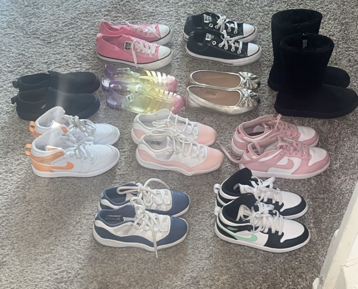 👟 Girls’ Shoes Lot – Sizes 1, 1.5 & 2 👟