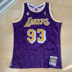 BAPE Mitchell And & Ness Lakers Jersey 
