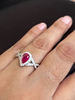 UGI Red Ruby Gemstone Ring NWT