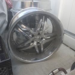 Chrome Rims 5 Lug Great Shape