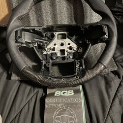 Carbon Fiber Steering Wheel For Ford F-150 2015-2020 Models