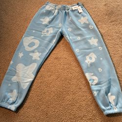 Baby Blue Sp5der Swear Pants