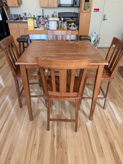 Dining room table and chairs