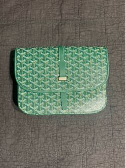 Goyard Belvedere MM Green Crossbody Bag