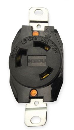 PLUGTUL KEDU NEMA L6-30R 30A 250v