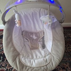 6 Speed Plush Baby Swing With Music