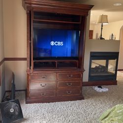 MAHOGANY ARMOIRE