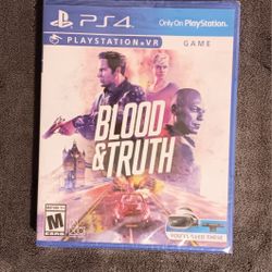PlayStation 4 VR Game Blood & Truth Sealed New