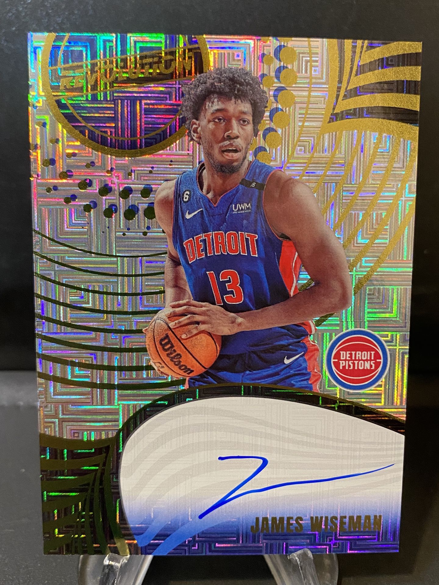James Wiseman Panini Revolution Silver Mojo Prizm Autograph